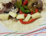 A picture of step 6 of Vegetarian Burritos.