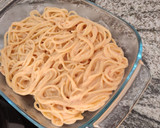 Foto del paso 5 de la receta: 💜 Falsa lasaña de espaguetis con bechamel especial (s/ lactosa)