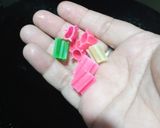 A picture of step 2 of Yum colorful papad.