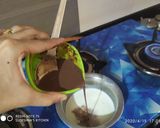 A picture of step 1 of Chocolate Halwa.