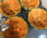 Une image de l'étape 3 de Melons aux crevettes, tomates cerises et bleu d'Auvergne.