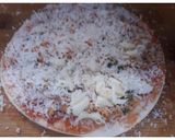 A picture of step 12 of Egg Pizza (without oven).