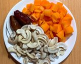 Hình bước làm 2 của món Sữa hạt điều carrot