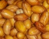A picture of step 1 of Protein Rich Peanut Milk and Paneer.