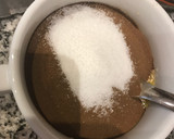 Foto del paso 1 de la receta: Mug cake de café con frosting de Mascarpone. más rica del mundo! Al microondas en 1 minuto y medio