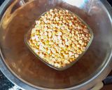 A picture of step 1 of Banana flower vadai.