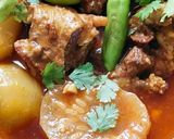 A picture of step 3 of Tinday Gosht (mutton).