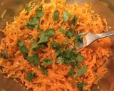 A picture of step 3 of Koshimbir - Indian style carrot salad.