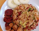 Foto langkah ke 4 dari resep Nasi Goreng Pepperoni.