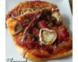 Foto del paso 11 de la receta Pizza de escalivada con queso de cabra y anchoas