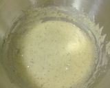 A picture of step 3 of Pistacio and Basbusa Cheese Cake.