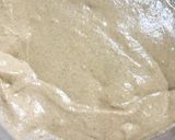 A picture of step 2 of Bambara nut flour akara(bamabara nut flour cake).