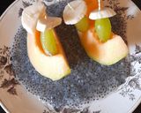 A picture of step 2 of Muskmelon Boat.