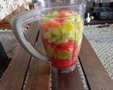 عکس مرحله 1 از دستور ترکیبی هندوانه و طالبی