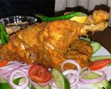 A picture of step 4 of Asli lahori chargha.