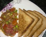 A picture of step 7 of Masala peas.