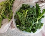 A picture of step 1 of Kale Pesto.