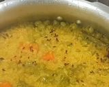 A picture of step 2 of Gobindobhog rice vegetable khichdi.