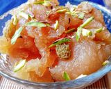 A picture of step 22 of Atte ka halwa.
