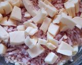 Foto del paso 5 de la receta: Tarta de papa con jamón y queso