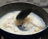 A picture of step 2 of Coconut burfi.