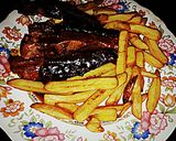 A picture of step 7 of Tex's Ribs in BBQ Gravy 🐷.