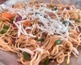 A picture of step 3 of Hakka Noodles.