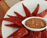 বীটরুট টরটি লা চিপস (beetroot tortilla chips recipe in Bengali) রেসিপির ধাপ 3 ছবি