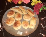 A picture of step 3 of Puff pastry and chicken patties.