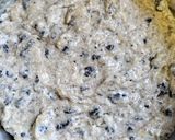 A picture of step 7 of Oreo banana bread.