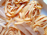 Chicken fettuccine pasta in white sauce