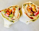 A picture of step 4 of PIN ROLL SANDWICHES or COLOURFUL SANDWICHES.