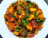 A picture of step 4 of Sweet corns, Paneer, Veggies Dry Curry.