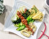 Foto langkah ke 5 dari resep Rujak Kangkung Tegal / Pecel Uleg Tegal.