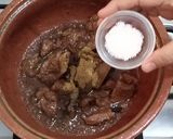 A picture of step 6 of Dahi Gosht(yoghurt Curry).