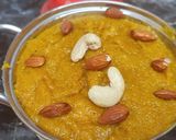 A picture of step 4 of Mango rava halwa today's special sweet for jaganath Puri festival.