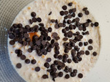 Puding de pan con almendra y chocolate