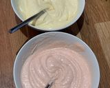 A picture of step 4 of Battenburg Cake (gluten free) 🧈.