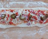 Perec pizza recept fázis 2 fotója