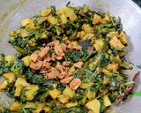 A picture of step 6 of Spinach (palak) Veggies Subzi.