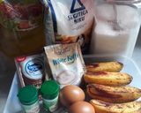 Foto langkah ke 1 dari resep White Coffe Banana Cake.