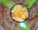 A picture of step 6 of Hing flavour mango pickle.