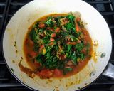 A picture of step 6 of Saag paneer.