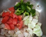 A picture of step 2 of Quick Schezwan paneer.