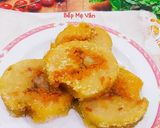 Hình bước làm 2 của món Bánh tét chiên ăn kèm dưa món