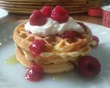 Foto langkah ke 4 dari resep Waffle Topping Raspberry.