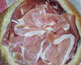 Foto del paso 6 de la receta: Pan de hogaza relleno de mozzarella, carne picada y jamón
