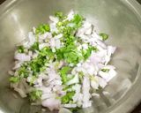 A picture of step 1 of Corn Kebab.