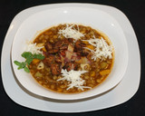 Foto del paso 5 de la receta: Lentejas con	tocino y vegetales