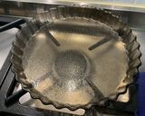 Une image de l'étape 8 de Tarte bananes et pistache.